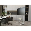 Powerology Electric TV Stand with Vertical Height Adjustment for 37"- 86" TVs Stable Durable with Easy Control Panel