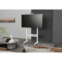 Powerology Electric TV Stand with Vertical Height Adjustment for 37"- 86" TVs Stable Durable with Easy Control Panel