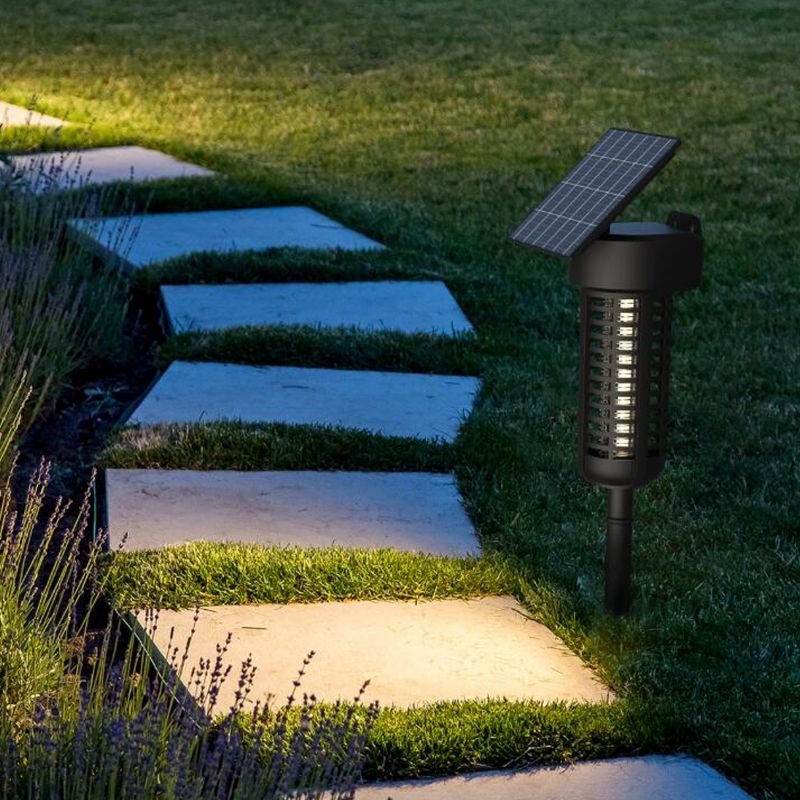 7MD Solar Garden & Wall Mount Insect Killer 5W 800V UV LED Accurate Tracking Solar & USB Rechargeable Rainproof Design