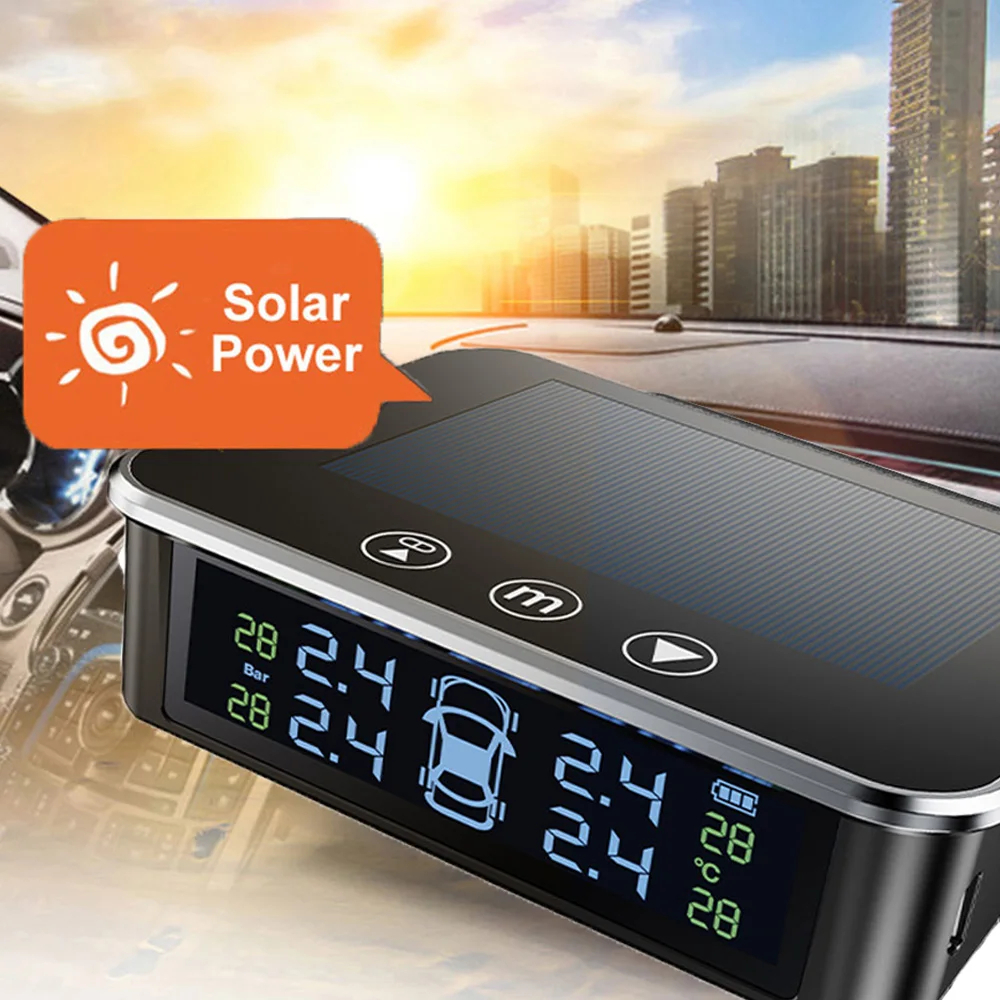 7MD Car Tire Pressure Monitoring System TPMS for Real Time Safety and Performance Monitoring With Leak & Temperature Warnings