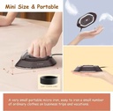 7MD Mini Iron Lightweight & Portable Travel Iron Compact Dual Voltage 302F High Temperature for Quick Wrinkle Removal |7MD-301|
