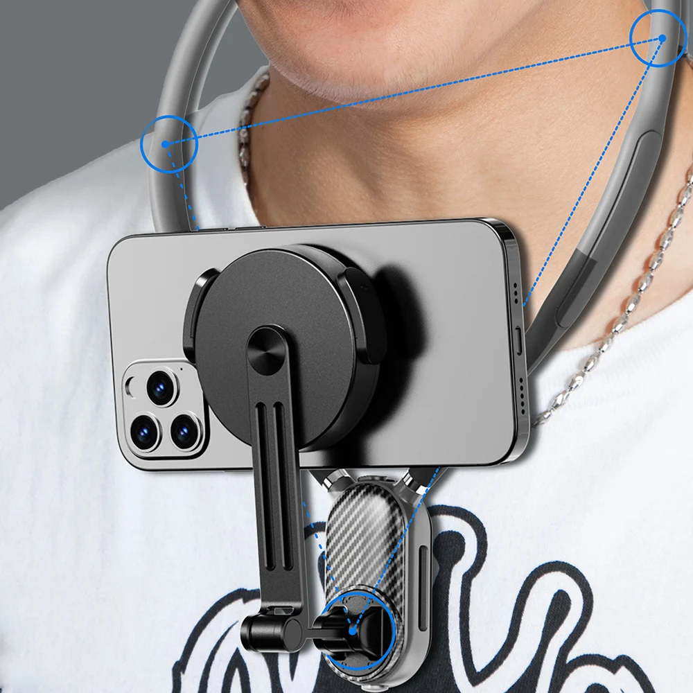 7MD 2 in 1 Halter Stand Magnetic Phone Holder Camera Bracket Compatible with iPhone 12 and Above