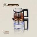 Lepresso ThermoBrew Turkish Tea Glass Kettle 1.8L Electric Kettle with 1.2L Teapot Advanced Brewing System Auto Shut Off Keep Warm Mode |LP020||LPCFFM0020|