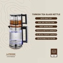 Lepresso ThermoBrew Turkish Tea Glass Kettle 1.8L Electric Kettle with 1.2L Teapot Advanced Brewing System Auto Shut Off Keep Warm Mode |LP020||LPCFFM0020|