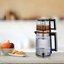 Lepresso ThermoBrew Turkish Tea Glass Kettle 1.8L Electric Kettle with 1.2L Teapot Advanced Brewing System Auto Shut Off Keep Warm Mode |LP020||LPCFFM0020|