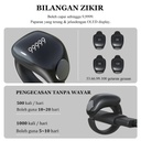 Weslamic iTasbih Salam Zikr Ring Smart Tasbeeh Counter Daily Prayer Reminder OLED DIsplay Cloud Sync Magnetic Charger & Long Battery Life |iTasbih-Salam|