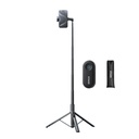 RTAKO Integrated Selfie Stick Bluetooth Tripod with 720° Rotation and Auto Opening Tripod for Travel Live Streaming and Videos |RZP001-AB226|