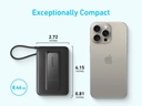 Ghaith Anker Zolo Power Bank Wireless Charging with Flexible Stand 10K Magnetic Built In USB C Cable With 7.5W Wireless Charging Ability
