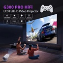 Ghaith G300 Pro HiFi Gaming Projector Built In Chromecast 20000 Games 720P LED Home Theater Android 11 Short Throw