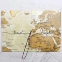 Ghaith Colorful Passport Holder Travel PVC Passport Cover with Elastic Band for Secure Storage