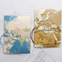Ghaith Colorful Passport Holder Travel PVC Passport Cover with Elastic Band for Secure Storage