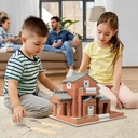 Ghaith Children's House Building Set 3D Home Construction Kit Colorful Stacking Blocks for Boys and Girls Educational Toy