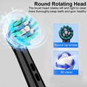 Ghaith & Qalby Etmaan Deep Clean 3D Rechargeable Electric Toothbrush Ultra Sonic Rotating Brush for Whitening and Plaque Removal