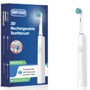 Ghaith & Qalby Etmaan Deep Clean 3D Rechargeable Electric Toothbrush Ultra Sonic Rotating Brush for Whitening and Plaque Removal