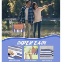 Ghaith & Qalby Etmaan Waterproof Foldable Large Picnic Blanket Sand Free Outdoor Mat for Beach Park Camping Travel