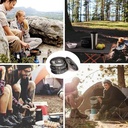 Ghaith Qalby Etmaan Camping Cookware Set Nonstick Lightweight Hiking Picnic Cooking Mess Kit with Mesh Bag |DS-308|