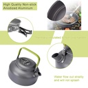 Ghaith Qalby Etmaan Camping Cookware Set Nonstick Lightweight Hiking Picnic Cooking Mess Kit with Mesh Bag |DS-308|