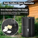 Ghaith & Qalby Etmaan Collapsible Rain Barrel Portable Rainwater Storage Tank Catcher Container with Filter for Garden Water Collection
