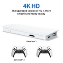 Ghaith & Qalby Etmaan Portable 2.4G Wireless 3D 4K Gaming Stick with Double Handle Controller TV Game Console 20000 Built in Retro Games