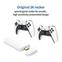 Ghaith & Qalby Etmaan Portable 2.4G Wireless 3D 4K Gaming Stick with Double Handle Controller TV Game Console 20000 Built in Retro Games