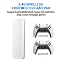 Ghaith & Qalby Etmaan Portable 2.4G Wireless 3D 4K Gaming Stick with Double Handle Controller TV Game Console 20000 Built in Retro Games