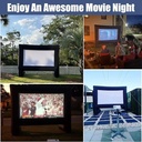 INFLATABLE OUTDOOR'S MOVIE'S & SERIES PROJECTOR SCREEN WITH PORTABLE STORAGE BAG