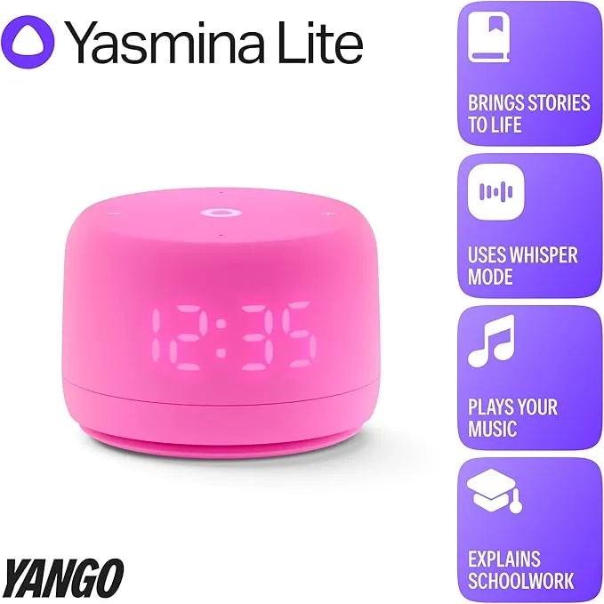 Yasmina Lite AI Smart Bluetooth Speaker with Voice Assistant WiFi and Bluetooth Compact Design for Music and Smart Control