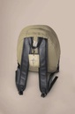 Ghaith & Qalby Etmaan Bag Of Happiness Canvas Leather Travel School Backpack With Padded Laptop Pocket Adjustable Straps