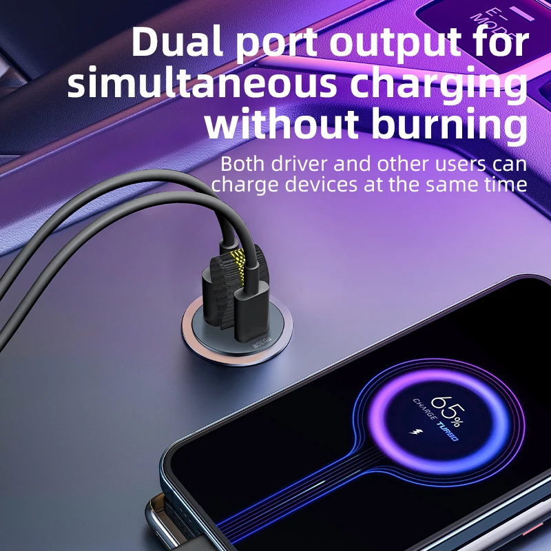 7MD Mini Dual-Port 30W Fast Car Charger | 7MD-C01 |