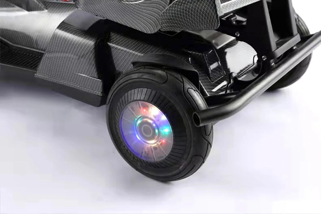 Four Wheel Electric Drift Scooter For Kids  LED Lights  Bluetooth Speaker  Handbrake  3 Speeds | K9 |