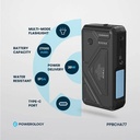 Powerology 27000mAh Solar Wireless Charging Power Bank Fast Charging 4 Devices Simultaneous Charge Support Multi Mode Flashlight IP54 Water Resistant |PP077||PPBCHA77|