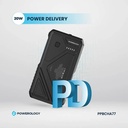 Powerology 27000mAh Solar Wireless Charging Power Bank Fast Charging 4 Devices Simultaneous Charge Support Multi Mode Flashlight IP54 Water Resistant |PP077||PPBCHA77|