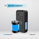 Powerology 27000mAh Solar Wireless Charging Power Bank Fast Charging 4 Devices Simultaneous Charge Support Multi Mode Flashlight IP54 Water Resistant |PP077||PPBCHA77|
