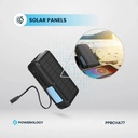 Powerology 27000mAh Solar Wireless Charging Power Bank Fast Charging 4 Devices Simultaneous Charge Support Multi Mode Flashlight IP54 Water Resistant |PP077||PPBCHA77|