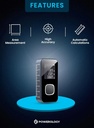 Powerology 60M Distance Smart Measurement Tool High Accuracy Laser Rangefinder Rechargeable Digital Display |P60PLRFBU|