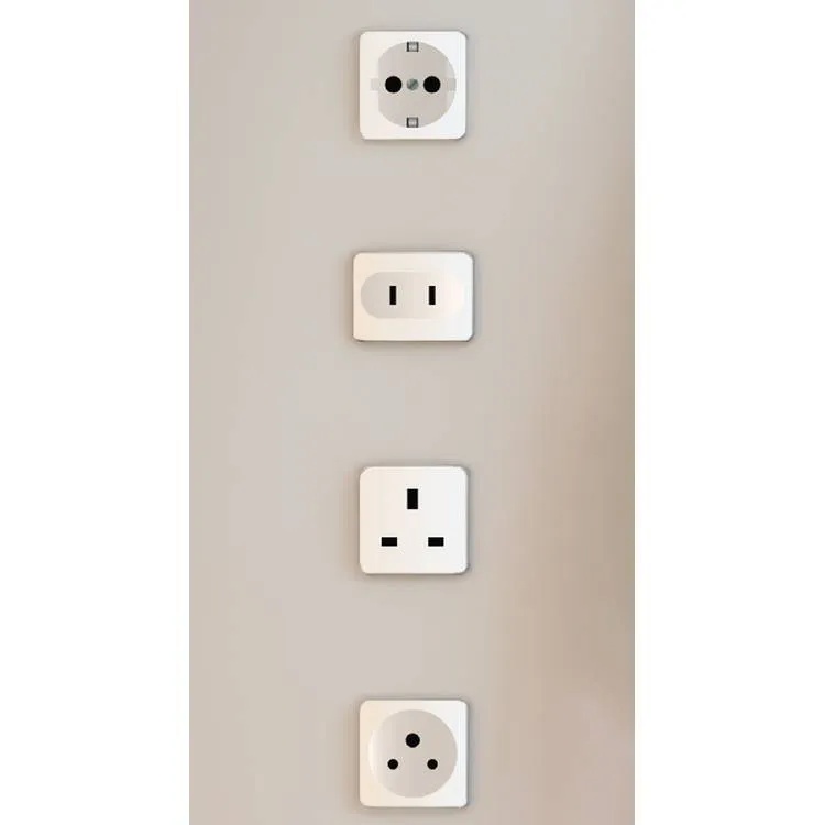 Porodo 150 Plus Countries Universal AC Adapter Travel Plug 2500W High Power Multi Port with UK, US, SA & EU Plugs & Built In Safeguards |FWC041||PD-FWCH041-WH|