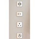 Porodo 150 Plus Countries Universal AC Adapter Travel Plug 2500W High Power Multi Port with UK, US, SA & EU Plugs & Built In Safeguards |FWC041||PD-FWCH041-WH|