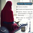 7MD Quran Speaker Portable Bluetooth Islamic Speaker with 16 Reciters & 16 Langauges Quran Recitation Translations Tafseer FM Radio Remote Control |SQ200|
