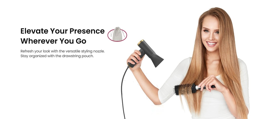 SUCH Super Mini High Speed Hair Dryer Lightweight 110000 RPM Brushless Motor Portable Travel Hair Styling with Care |HP10|