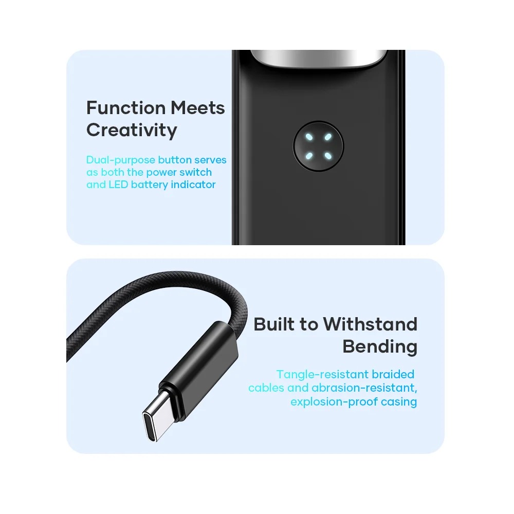 7MD 3 in 1 Fast Charging Power Bank 5000mAh PD 30W Type C Travel Friendly Portable easy to Store Convenient and Fast Foldable Plug |7MD2477|