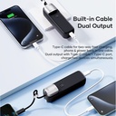 7MD 3 in 1 Fast Charging Power Bank 5000mAh PD 30W Type C Travel Friendly Portable easy to Store Convenient and Fast Foldable Plug |7MD2477|