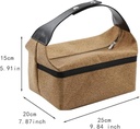 Ghaith and Qalby Etmaan Compact Storage Bag for Coffee Set with Coffee Filter Papers Coffee Container Grinder and Pot