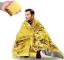Ghaith and Qalby Etmaan Emergency Blanket Thermal Foil First Aid Survival Blanket for Camping Hiking and Outdoor Activities