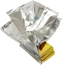 Ghaith and Qalby Etmaan Emergency Blanket Thermal Foil First Aid Survival Blanket for Camping Hiking and Outdoor Activities