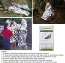 Ghaith and Qalby Etmaan Emergency Blanket Thermal Foil First Aid Survival Blanket for Camping Hiking and Outdoor Activities
