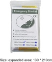 Ghaith and Qalby Etmaan Emergency Blanket Thermal Foil First Aid Survival Blanket for Camping Hiking and Outdoor Activities