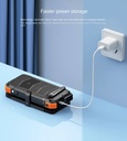 Ghaith and Qalby Etmaan 20000mAh Hand Generator Power Bank with Solar Charging LED Flashlight Wireless Charging Outdoor Emergency Charger