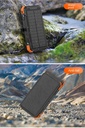 Ghaith and Qalby Etmaan 20000mAh Hand Generator Power Bank with Solar Charging LED Flashlight Wireless Charging Outdoor Emergency Charger