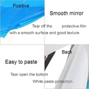 Ghaith and Qalby Etmaan Mirror Wall Sticker 40x100cm Self Adhesive Acrylic Flexible Shatter Resistant for Home Gym and Bedroom