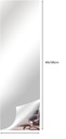 Ghaith and Qalby Etmaan Mirror Wall Sticker 40x100cm Self Adhesive Acrylic Flexible Shatter Resistant for Home Gym and Bedroom